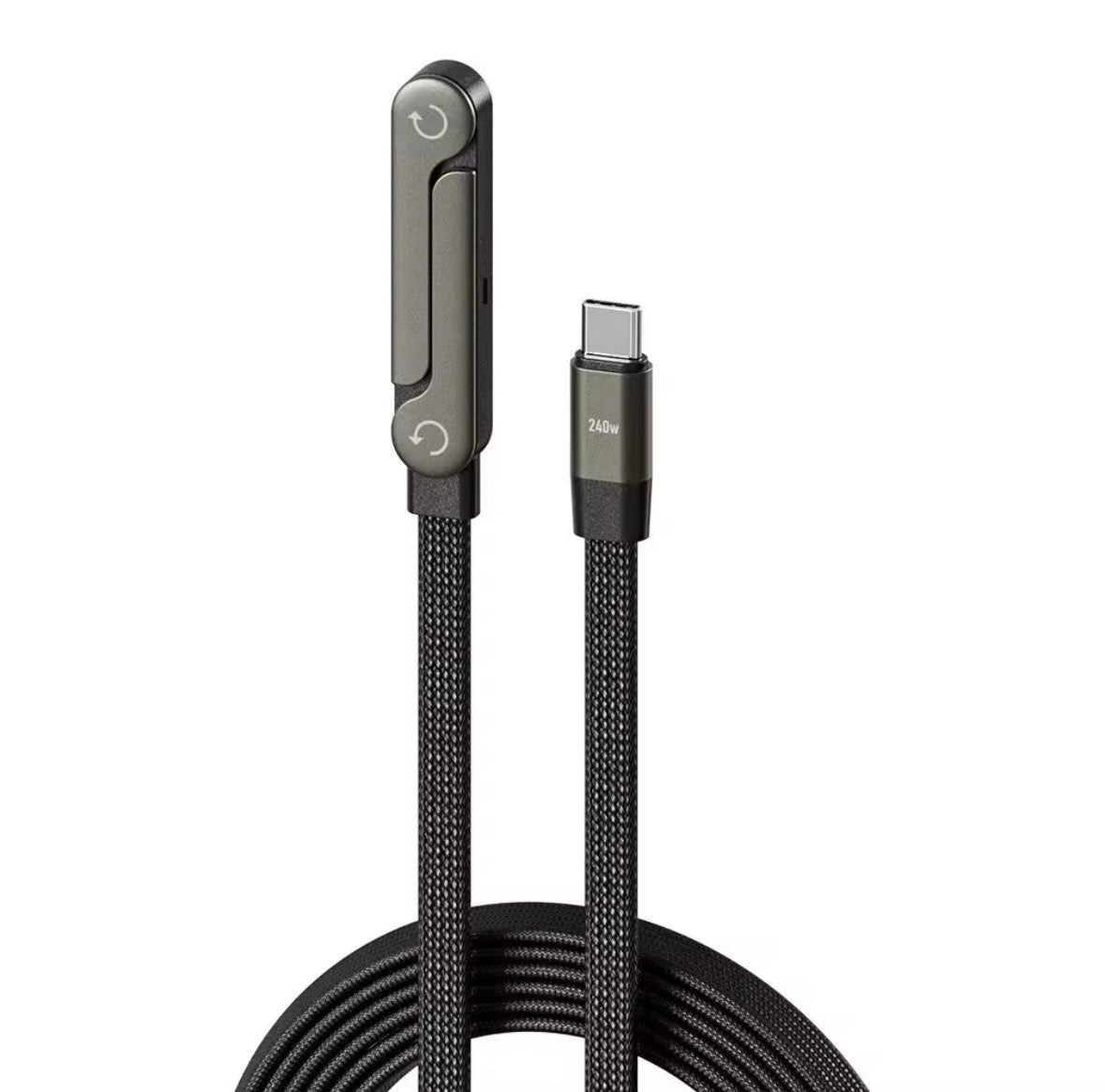 Câble Charge Rapide Type-C avec Support Intégré – Rechargez & Regardez Sans les Mains